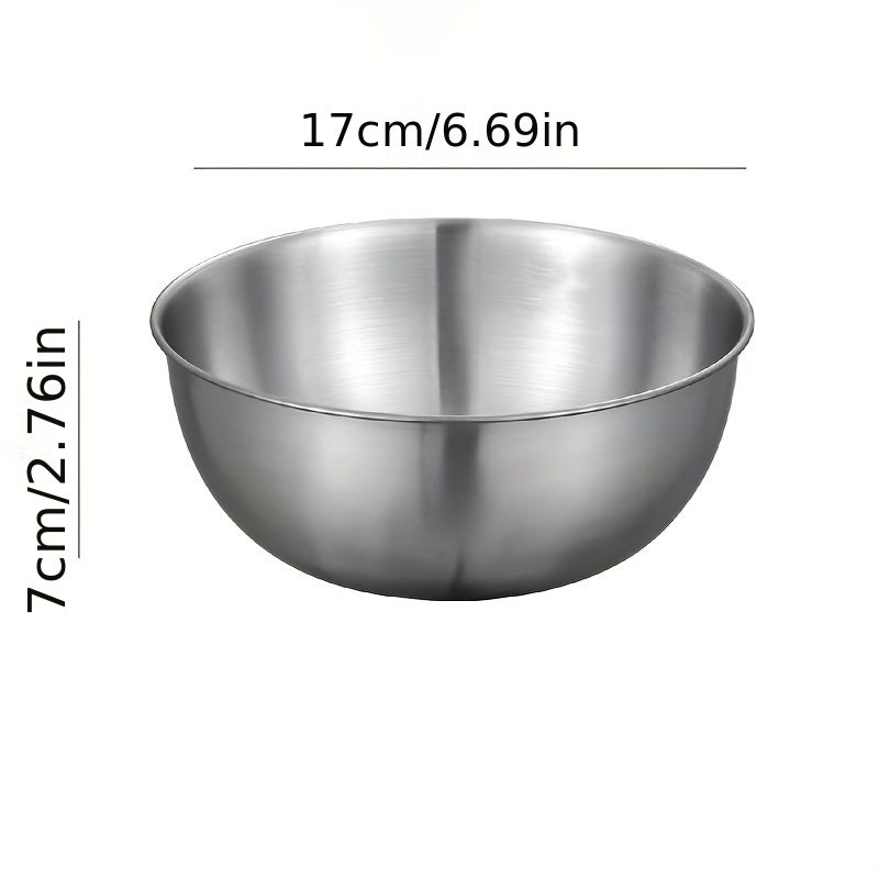 3-teiliges Edelstahl-Rührschüssel-Set – Robust & Stapelbar