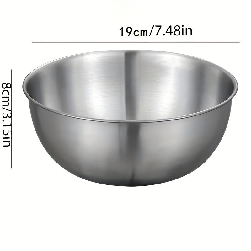 3-teiliges Edelstahl-Rührschüssel-Set – Robust & Stapelbar