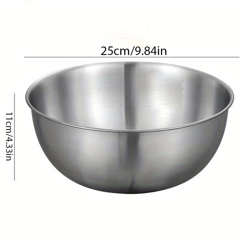 3-teiliges Edelstahl-Rührschüssel-Set – Robust & Stapelbar
