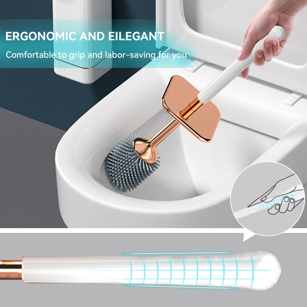 WC-Bürste mit Halter aus Silikon – Ergonomisch & Hygienisch