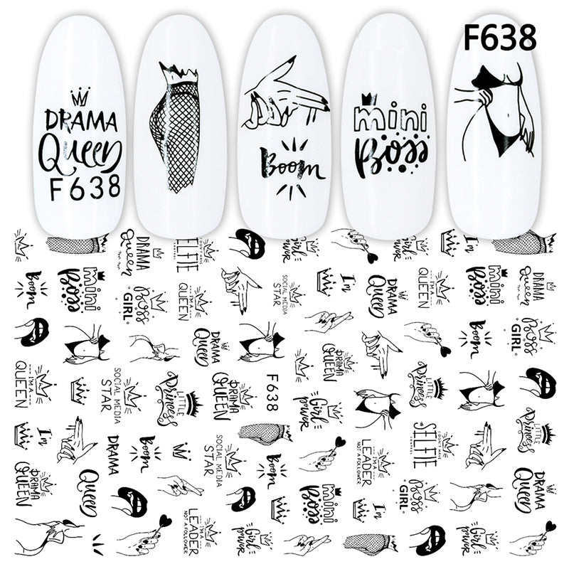 Nagelsticker mit Herz & Blumenmuster – DIY Nagelkunst