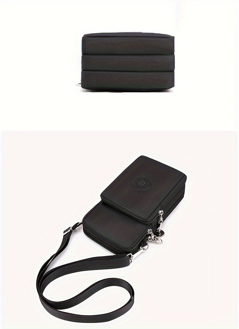 Damen Handytasche aus Nylon mit Reißverschluss – Reise & Alltag