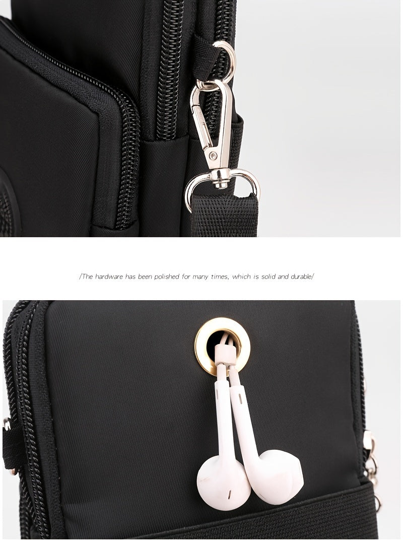 Damen Handytasche aus Nylon mit Reißverschluss – Reise & Alltag