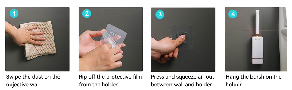 WC-Bürste mit Halter aus Silikon – Ergonomisch & Hygienisch