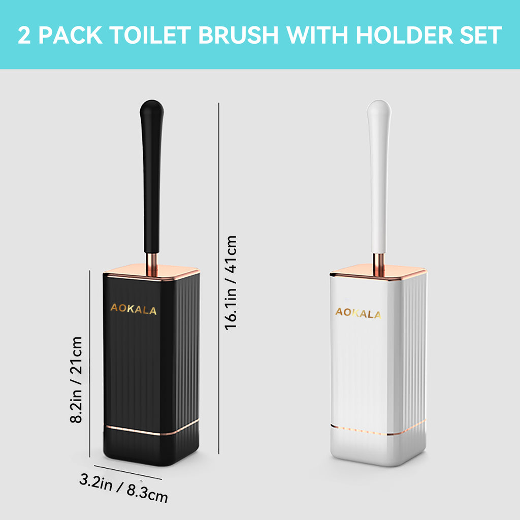 WC-Bürste mit Halter aus Silikon – Ergonomisch & Hygienisch