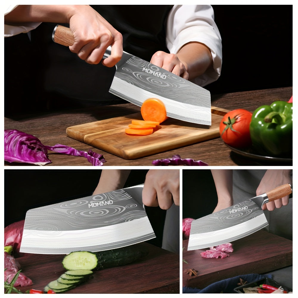 Professionelles Küchenmesser 20cm – Edelstahl mit Holzgriff