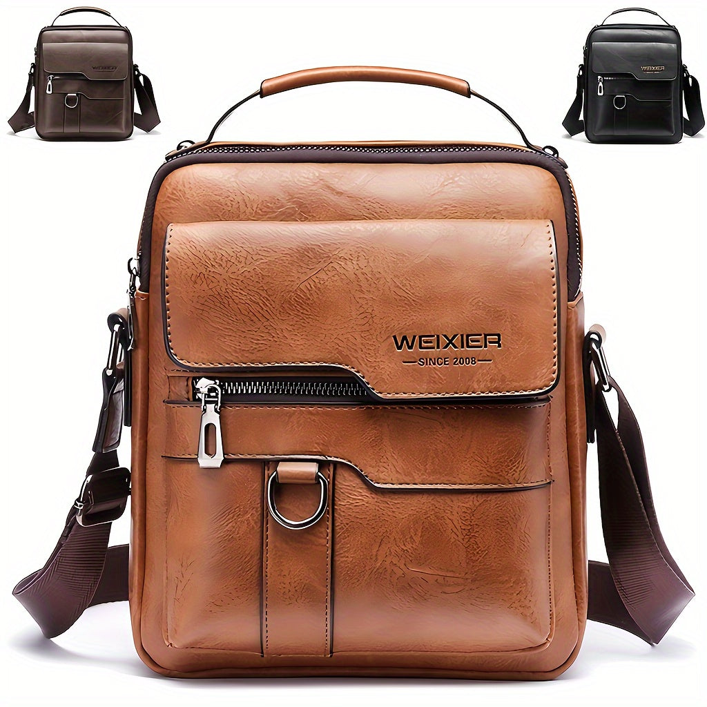 Vintage Umhängetasche Herren – Mehrere Fächer & Verstellbarer Riemen