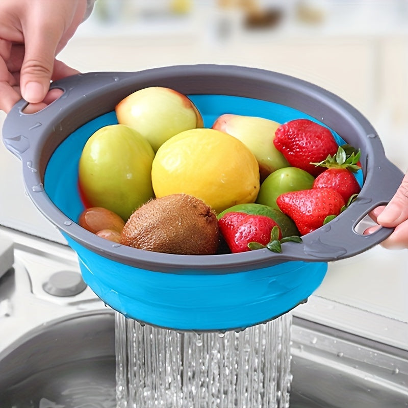 Faltbarer Küchen-Abtropfkorb – Groß & Klein im Set