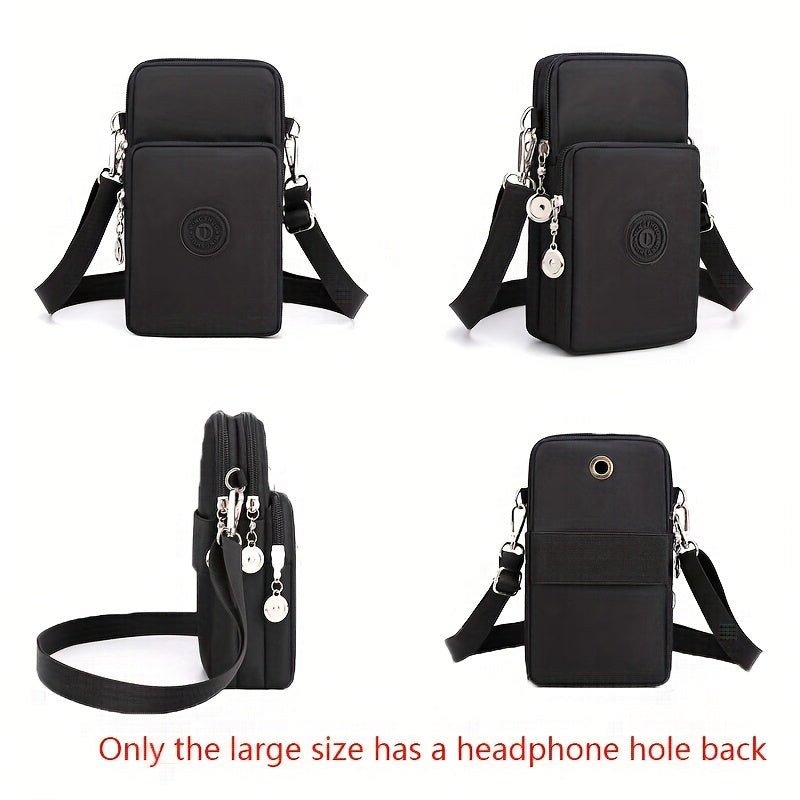 Damen Handytasche aus Nylon mit Reißverschluss – Reise & Alltag