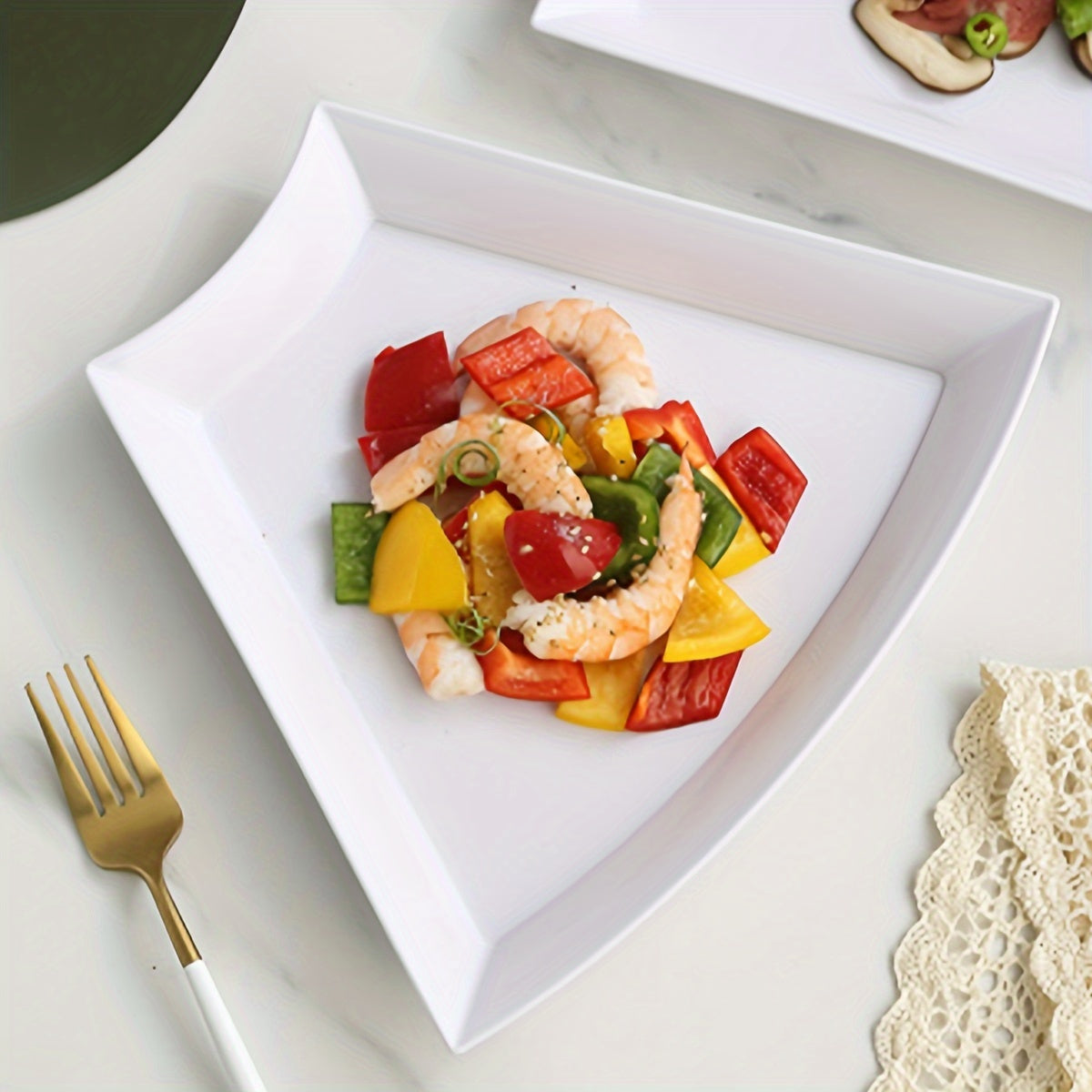 8-teiliges Servierteller-Set Weiß – Für Küche, Restaurant & Hotel