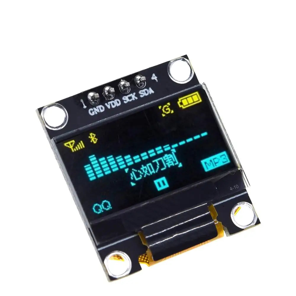 TZT RoHS-zertifiziertes 0,96-Zoll-OLED-I2c-Seriell-Weiß-OLED-Displaymodul 128x64 I2C SSD1306 12864 LCD-Bildschirmplatine für Arduino