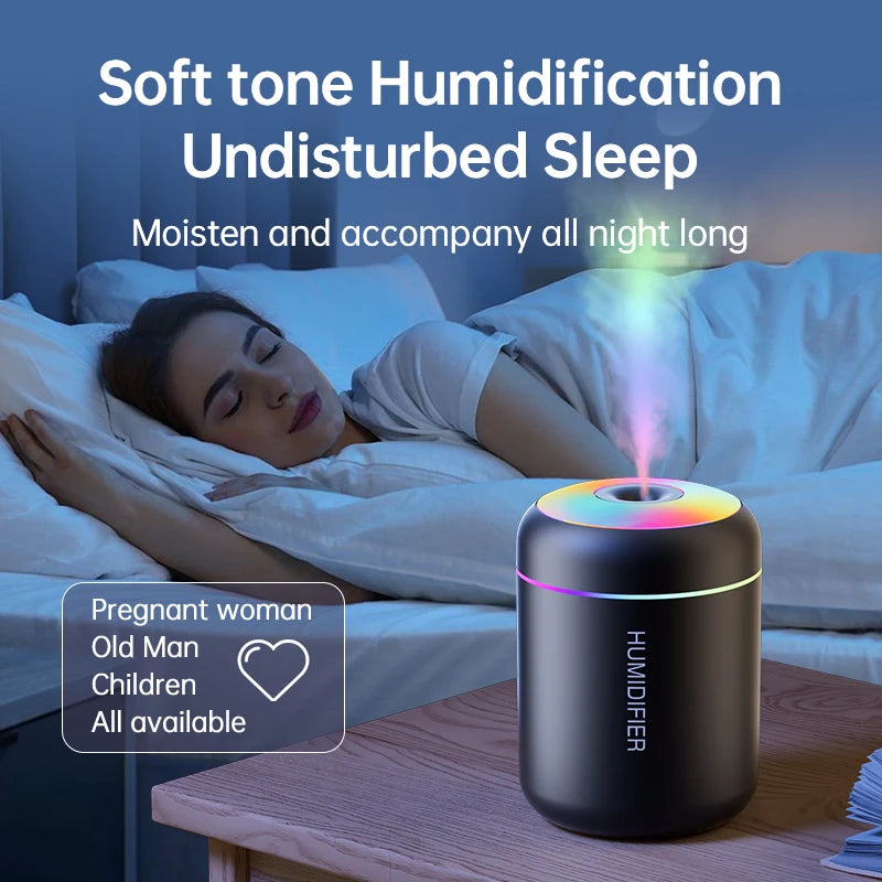 Mini-Luftbefeuchter mit USB & Aromadiffusor – 180 ml