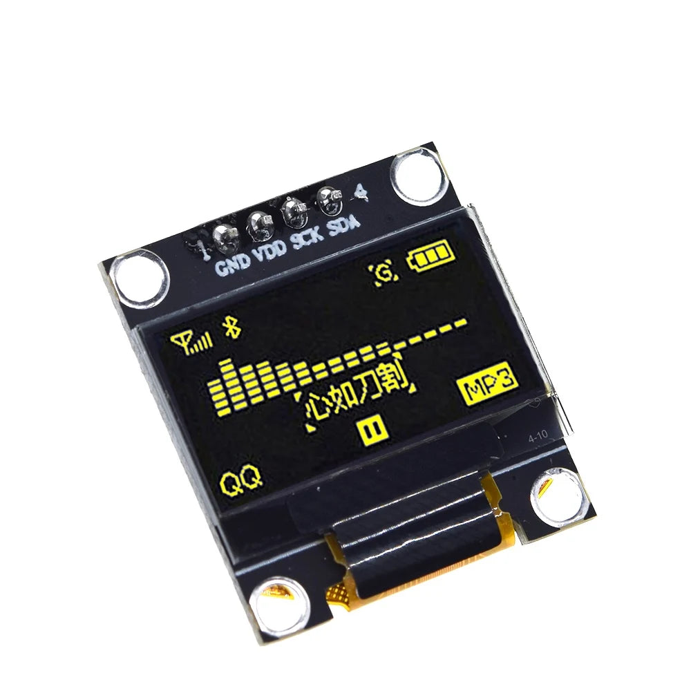 TZT RoHS-zertifiziertes 0,96-Zoll-OLED-I2c-Seriell-Weiß-OLED-Displaymodul 128x64 I2C SSD1306 12864 LCD-Bildschirmplatine für Arduino