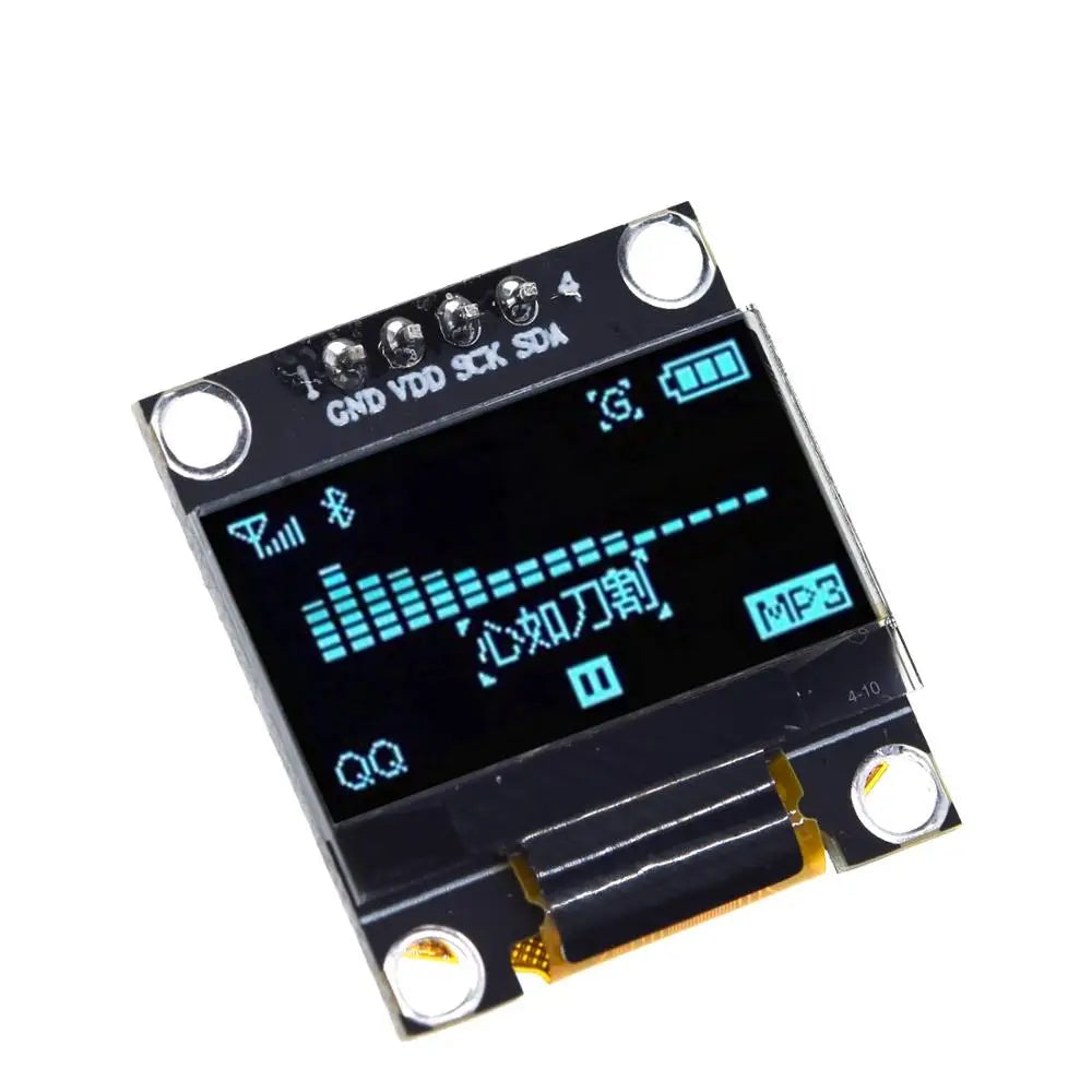 TZT RoHS-zertifiziertes 0,96-Zoll-OLED-I2c-Seriell-Weiß-OLED-Displaymodul 128x64 I2C SSD1306 12864 LCD-Bildschirmplatine für Arduino