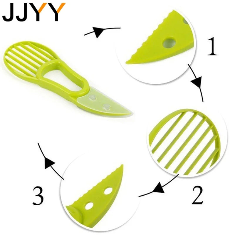 3-in-1 Avocadoschneider – Schalen, Entkernen & Schneiden