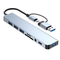 8-in-2 USB & USB-C Hub mit Audio, SD-Kartenleser & HDMI