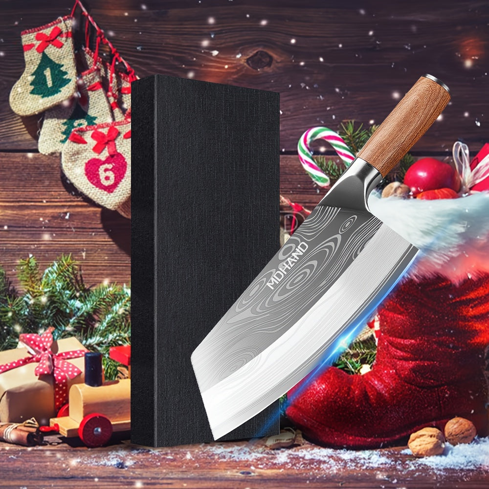 Professionelles Küchenmesser 20cm – Edelstahl mit Holzgriff