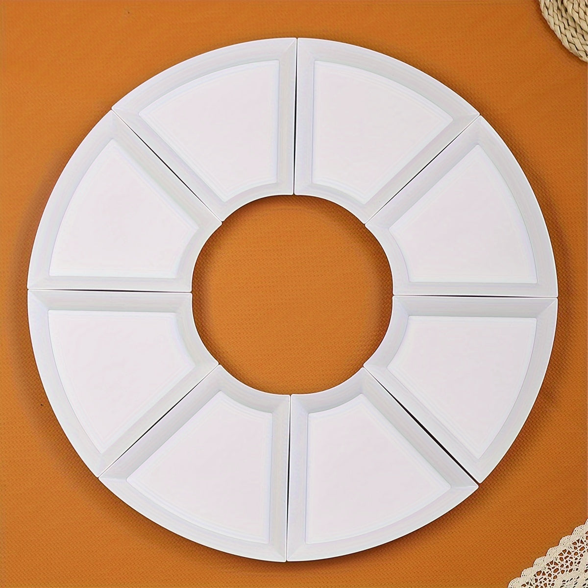 8-teiliges Servierteller-Set Weiß – Für Küche, Restaurant & Hotel