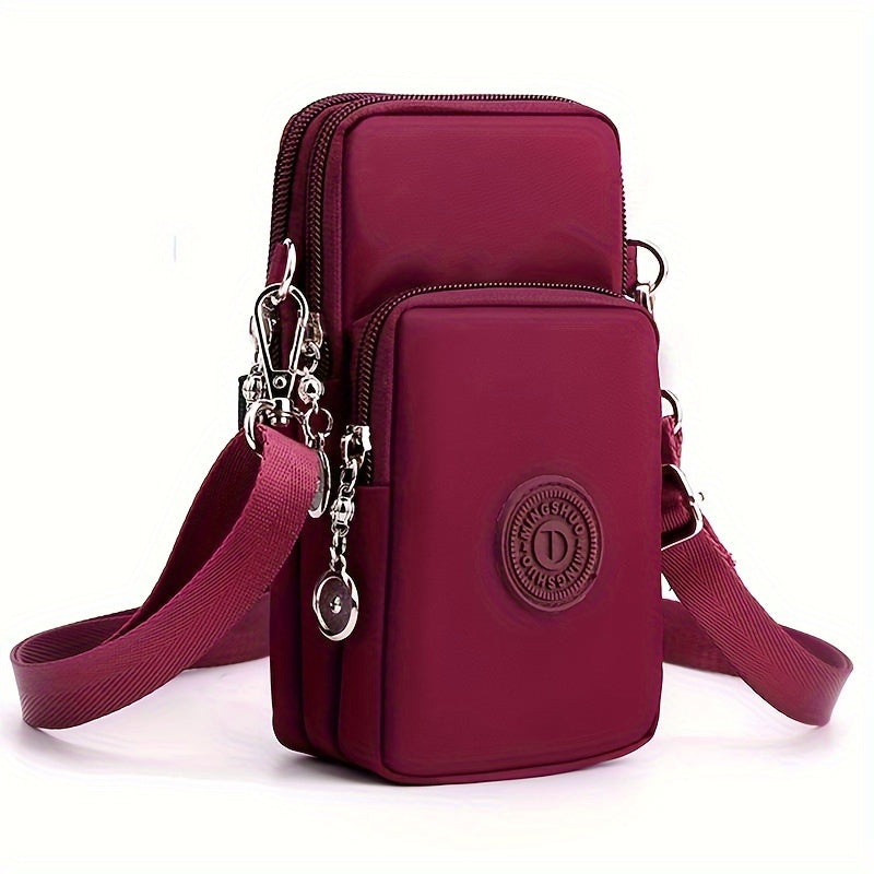 Damen Handytasche aus Nylon mit Reißverschluss – Reise & Alltag