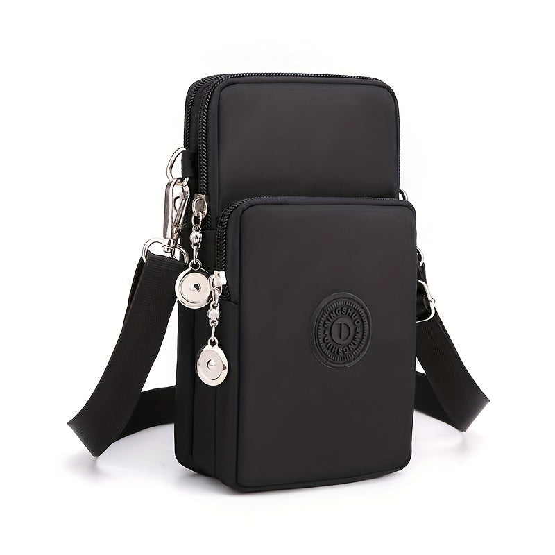 Damen Handytasche aus Nylon mit Reißverschluss – Reise & Alltag