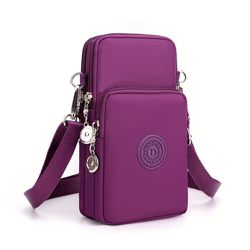 Damen Handytasche aus Nylon mit Reißverschluss – Reise & Alltag