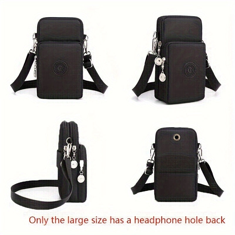 Damen Handytasche aus Nylon mit Reißverschluss – Reise & Alltag