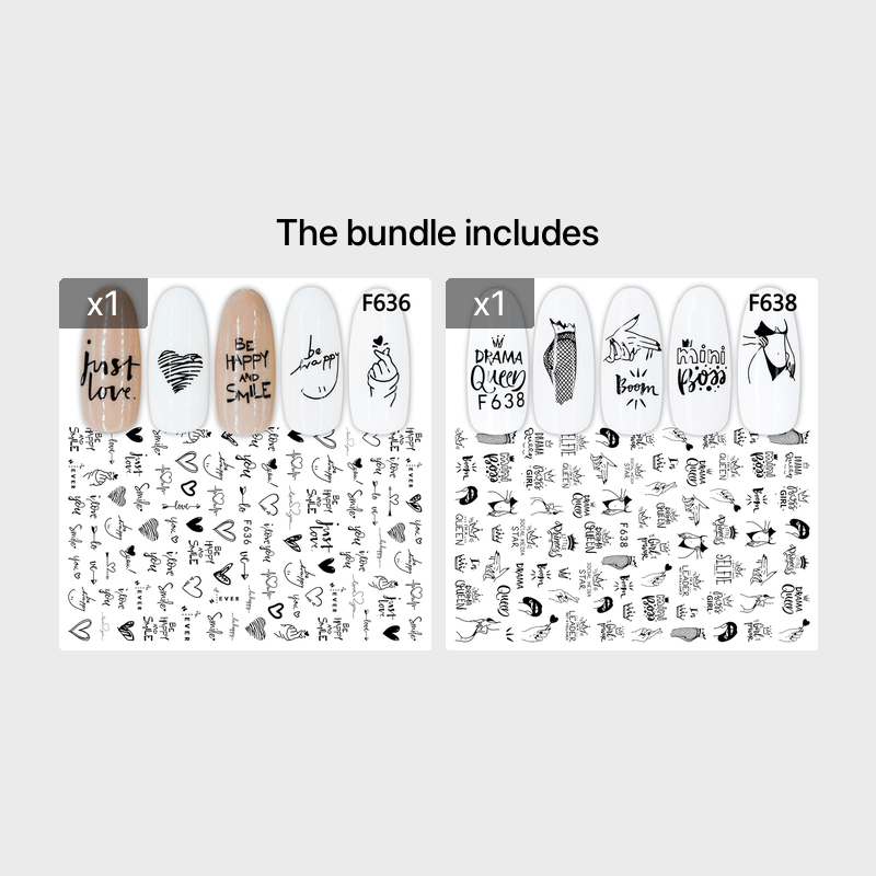 Nagelsticker mit Herz & Blumenmuster – DIY Nagelkunst