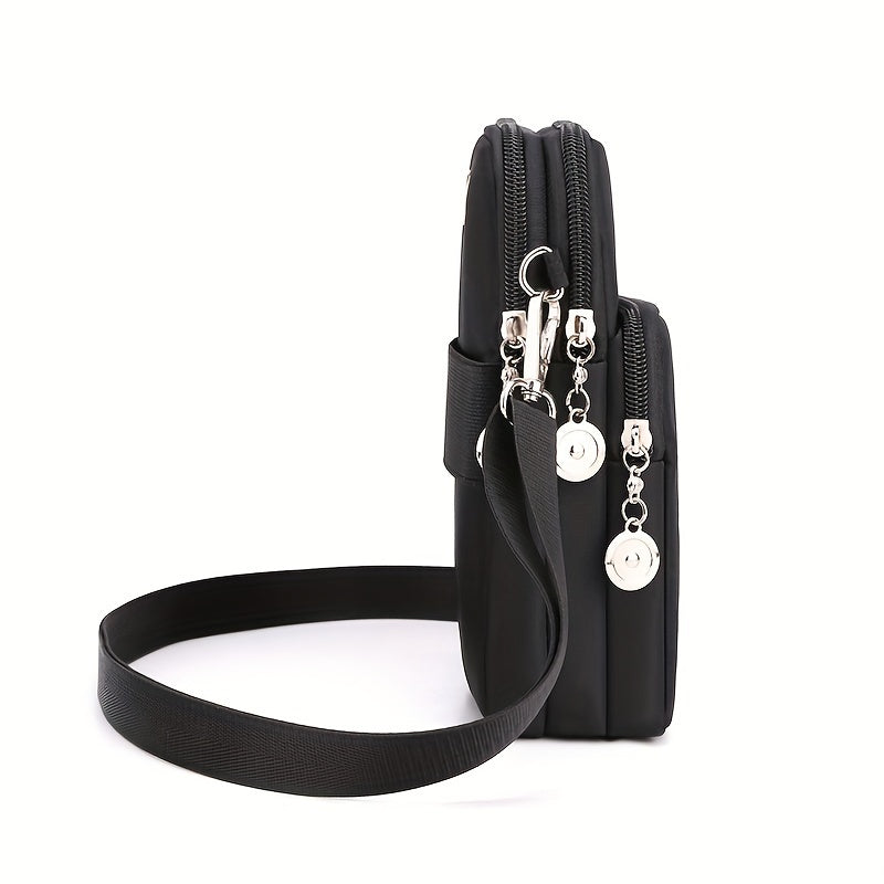 Damen Handytasche aus Nylon mit Reißverschluss – Reise & Alltag