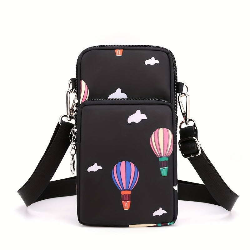 Damen Handytasche aus Nylon mit Reißverschluss – Reise & Alltag