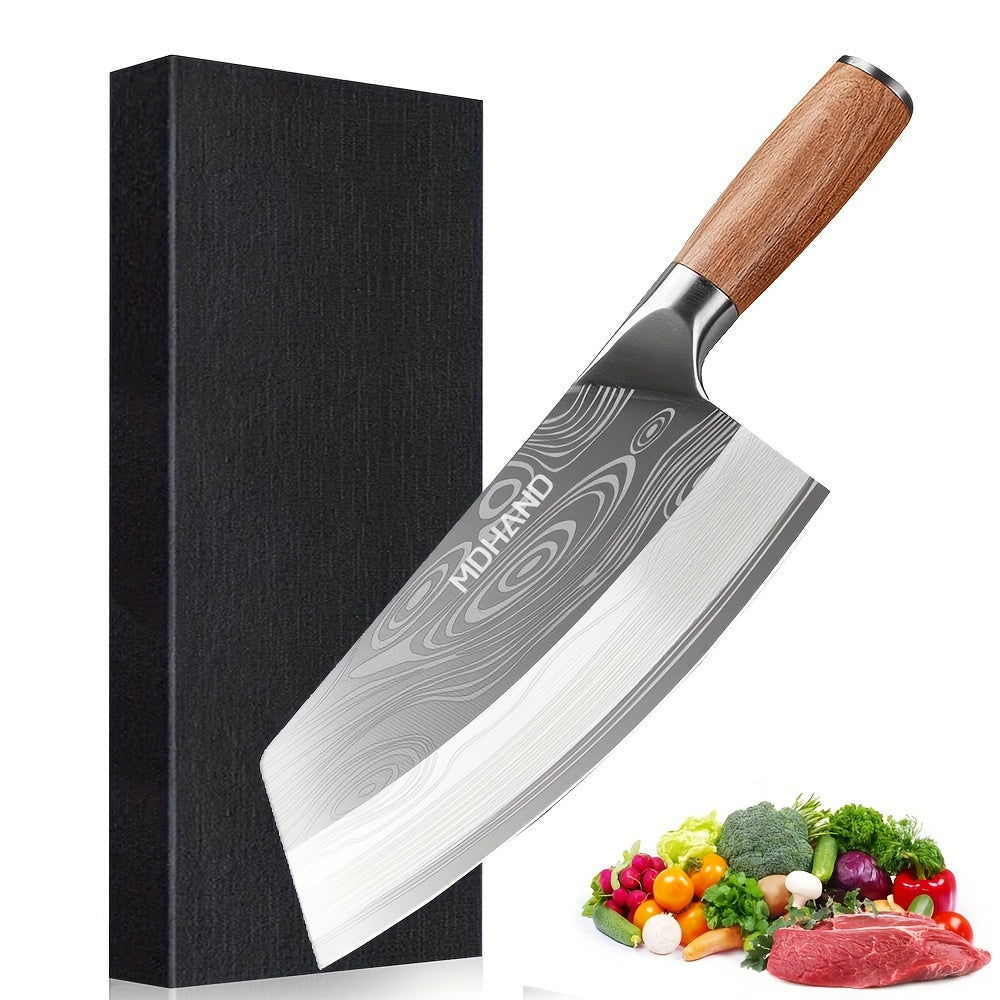 Professionelles Küchenmesser 20cm – Edelstahl mit Holzgriff