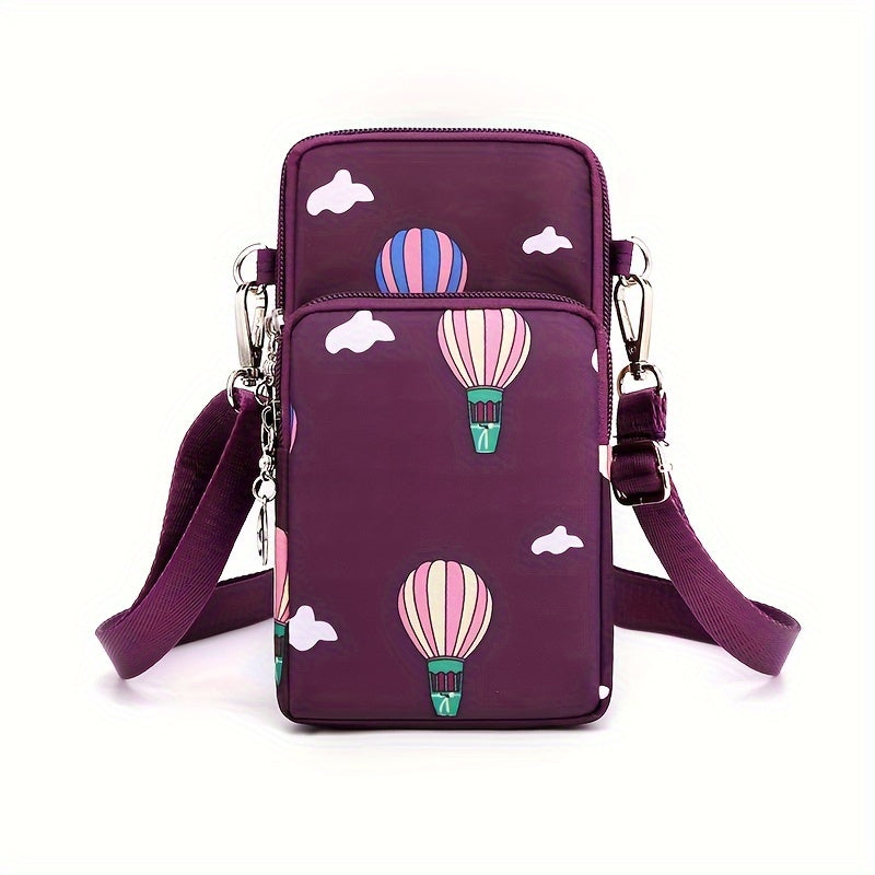 Damen Handytasche aus Nylon mit Reißverschluss – Reise & Alltag