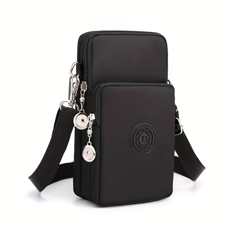 Damen Handytasche aus Nylon mit Reißverschluss – Reise & Alltag